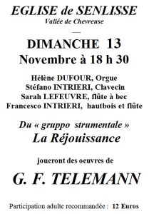 Concert Telemann, Senlisse